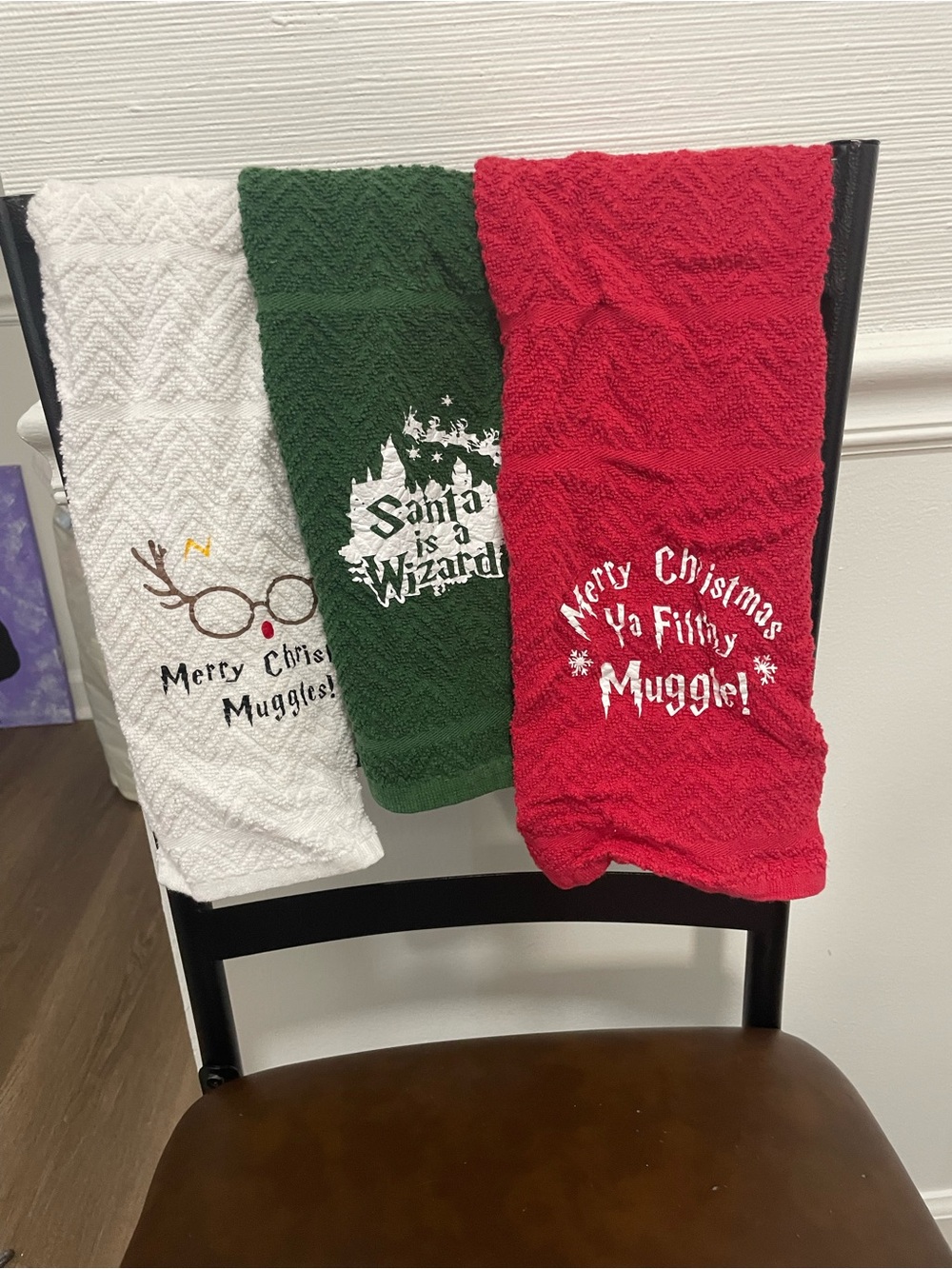 Christmas Harry Potter Hand Towels